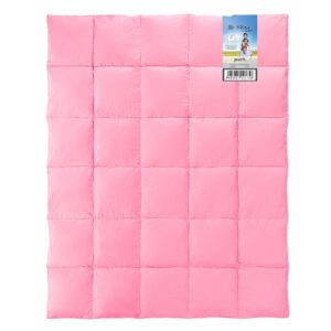 Kołdra puch gęsi róż 155x200 całoroczna 1,8kg (Mr. Pillow)