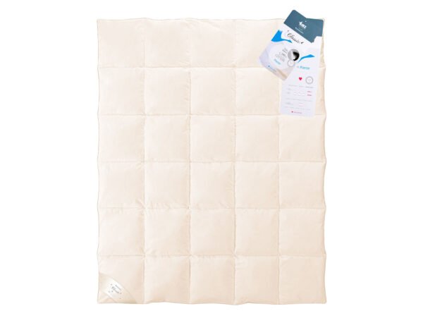 Kołdra pierze gęsie krem 200x220 ciepła 3 kg