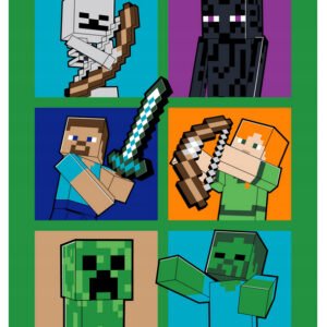 Koc polarowy 150x200 Minecraft