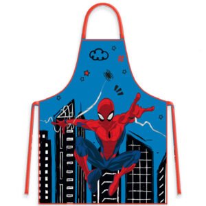 Fartuszek dziecięcy z czapką Spiderman niebieski