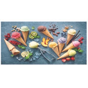 Ręcznik plażowy mikrofibra 100x180 Lody rożki