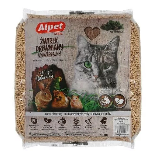 "Alpet" medinis kraikas Universalios granulės 100% natūralios 10 kg (20 litrų)