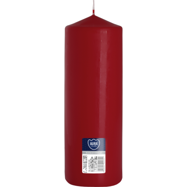 Žvakė Walec Bispol Aura 160H 25 cm Sw80/250 bordo