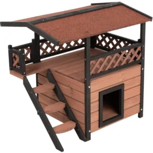 zooplus Exclusive Maisonette kačių namelis D x Š x V 77 x 56,4 x 72,4 cm